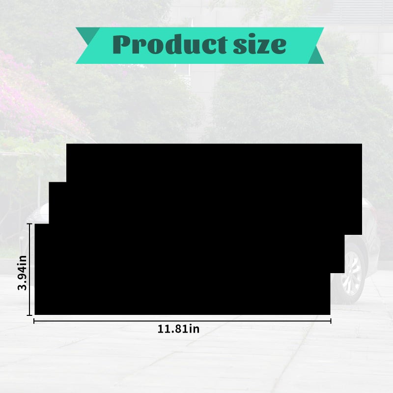 BLAKAYA 11.8"" x 4"" Bowtie Emblem Wrap Kit for Chevy Logo Overlay Vinyl Wrap with Spatula and Cutter 3 Pcs Matte Black - Image 2